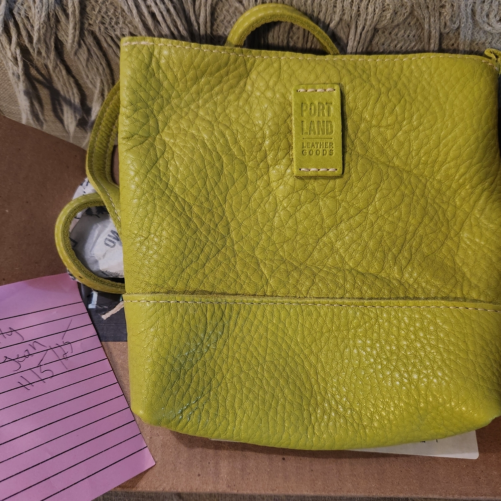 Portland Leather Green Bag